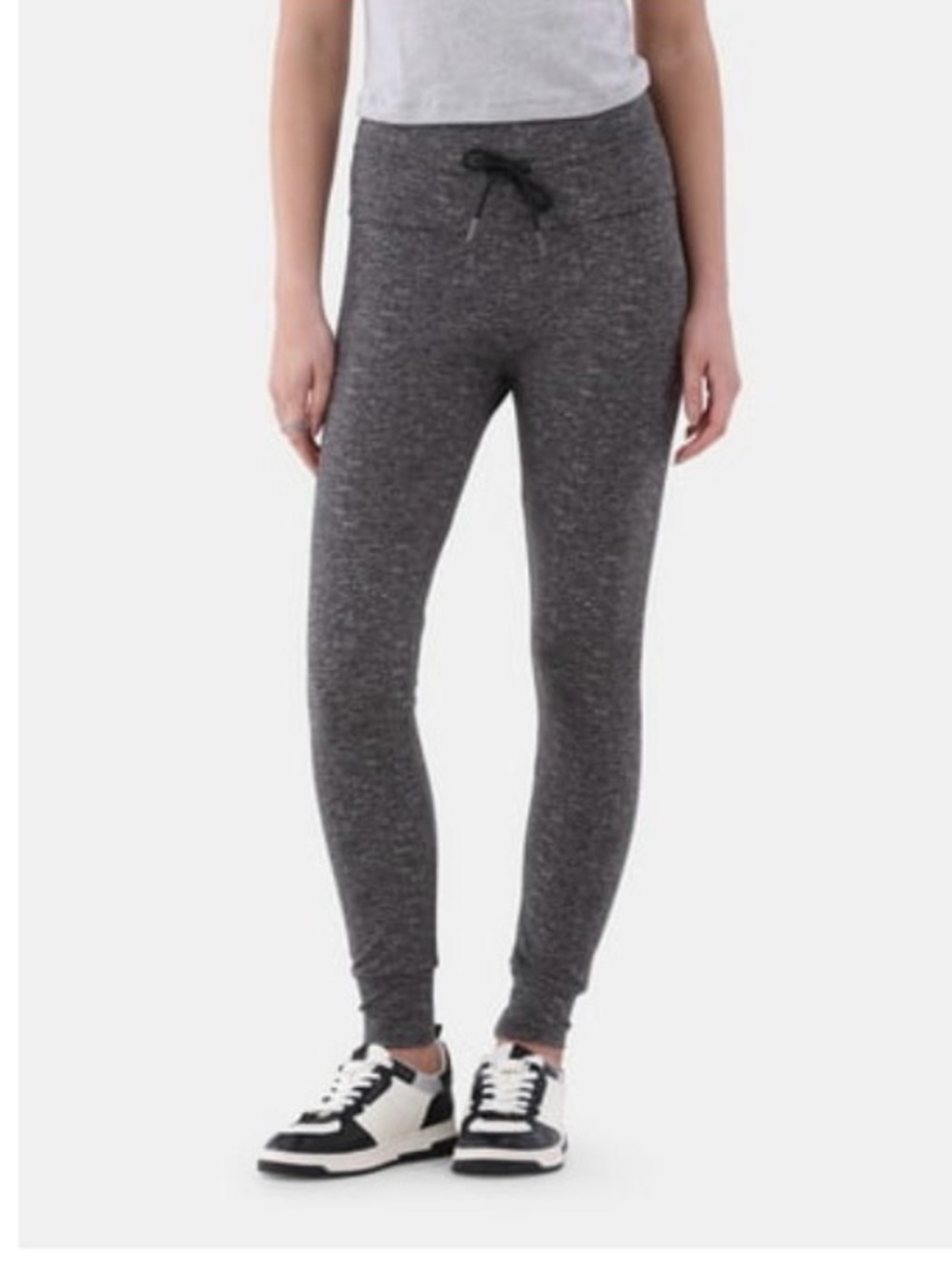 No Boundaries 2 Packs Gray Heather Drawstring Leggings 26" Inseam